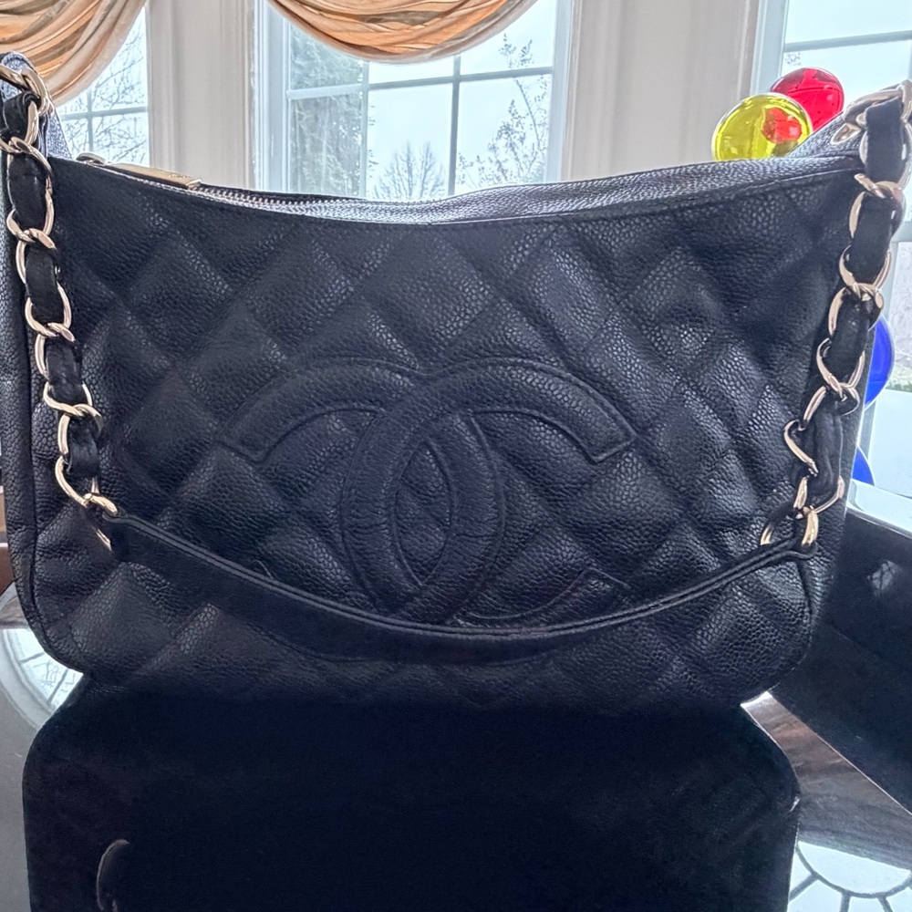 Chanel Black Quilted Leather Shoulder Bag